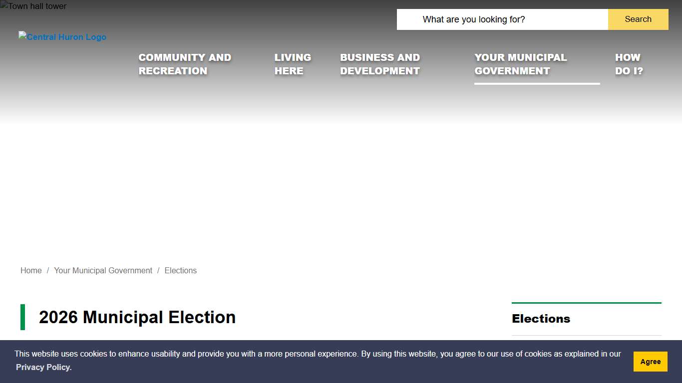 2026 Municipal Election - Central Huron